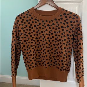 Madewell polka dot sweatshirt